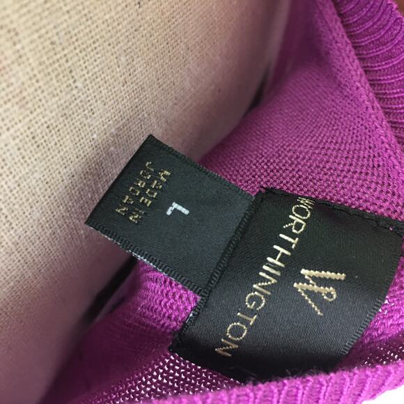 Worthington V Neck Hi Low Sweater Lavender Large - Picture 11 of 15